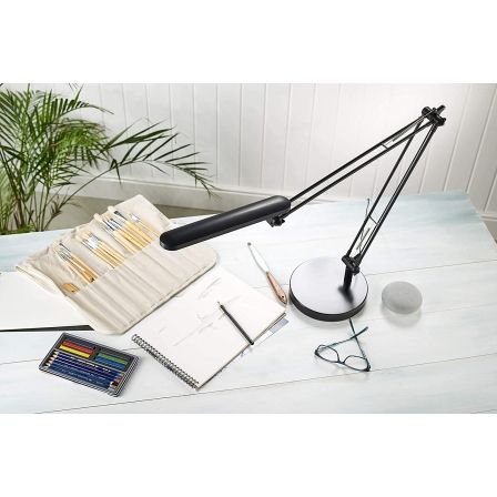 Unilux Mamboled Lámpara de Escritorio LED Negro/madera